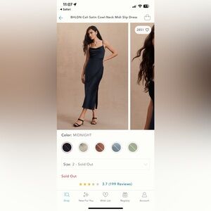 BHLDN Cali midi slip dress